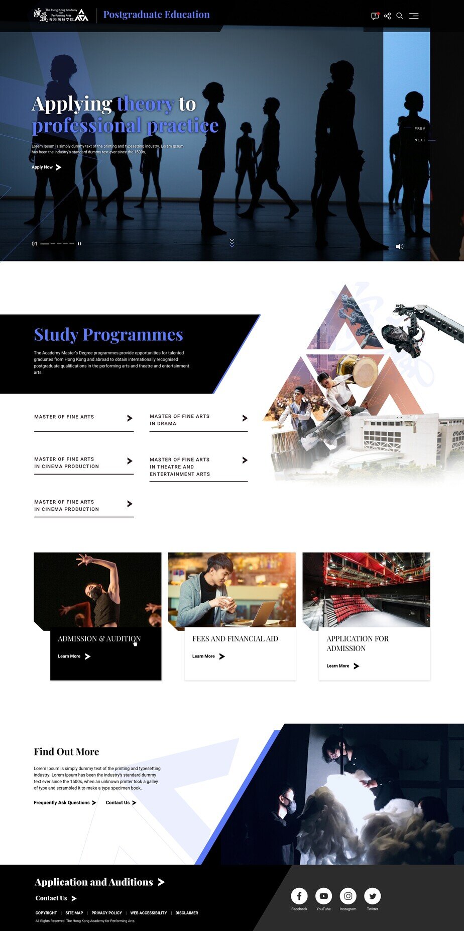 HKAPA - Postgraduate Studies Desktop