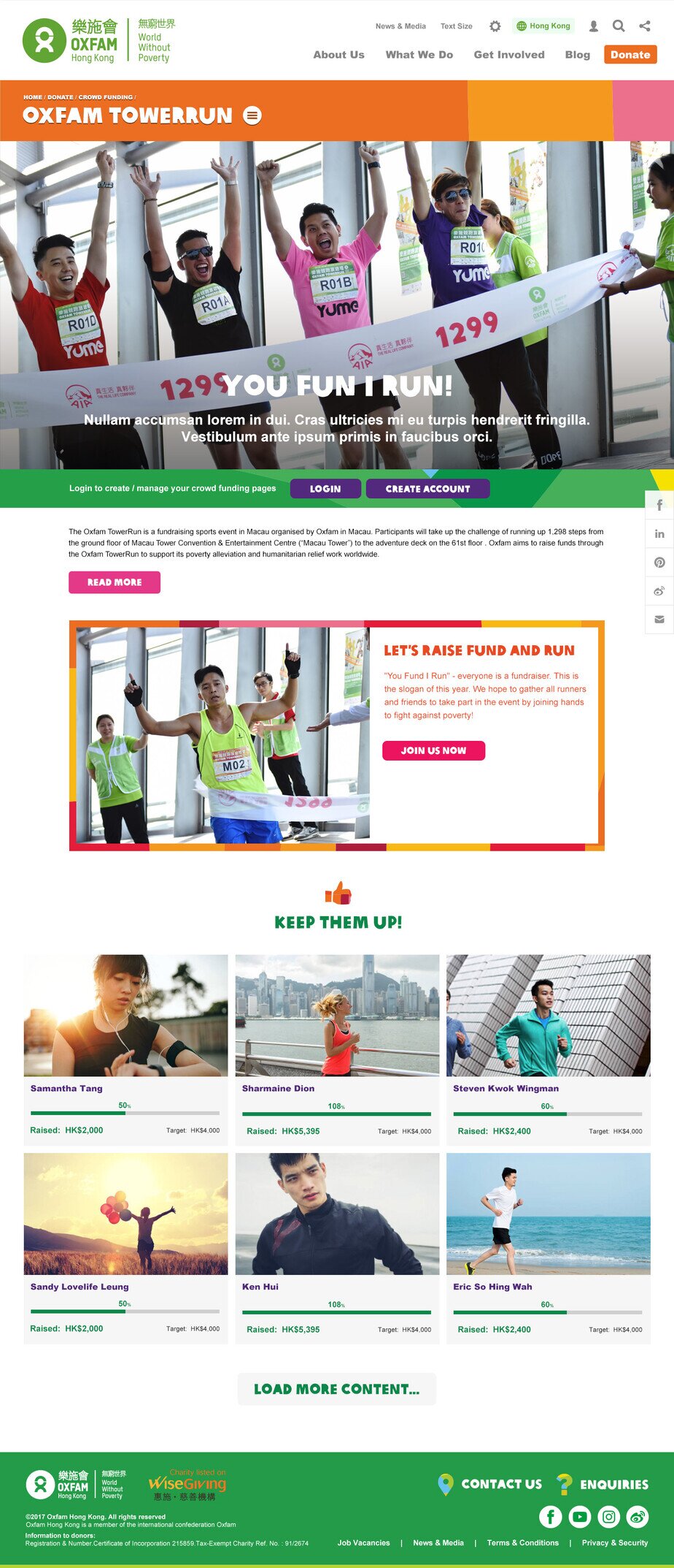 Oxfam Hong Kong Desktop Your Fun Run